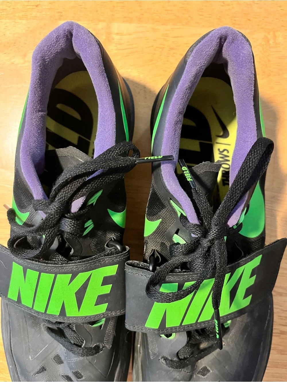 Nike Track & Field Throwing Shoes Black/Green Men’s Size 12